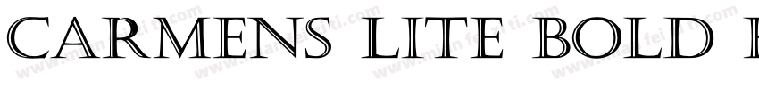 Carmens Lite Bold Extended字体转换